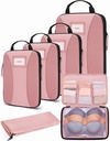 BAGSMART Κύβους Συμπίεσης, 6 PCS Συσκευασίες Κύβους για Βαλίτσες, Τσάντες Ταξιδιών Οργανωτής για Αποσκευές, Ελαφρύς Κύβος Συσκευασίας για Απαραίτητα Ταξίδια