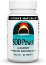 Source Naturals SOD Power As Glisodin Superoxide Dismutase Nutricosmetic Supplement 250mg - 60 δισκία