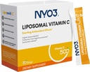 NYO3 Liposomal Vitamin C σε σκόνη, υποστηρίζει ανοσοποιητικό σύστημα & Collagen Booster, ισχυρό αντιοξειδωτικό, βελτίωση της υγείας του δέρματος, χωρίς γλουτένη, υψηλής απορρόφησης βιταμίνη C, 500mg, 30 Count
