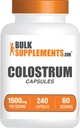 BulkSupplements.com Κάψουλες Colostrum - Συμπλήρωμα Colostrum, από το Bovine Colostrum - Χωρίς γλουτένη, 240 Κάψουλες (Pack of 1)