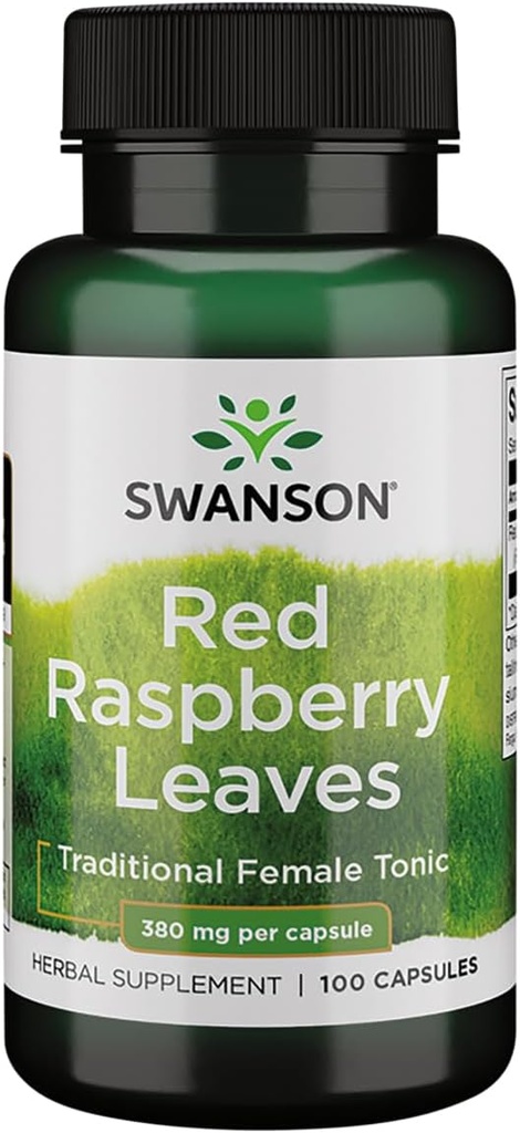 Swanson Red Raspberry Leaves 380 Milligrams 100 Capsules