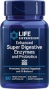 Life Extension Enhanced Super Digestive Enzymes and Probiotics – B. coagulans Probiotic, 10 Digestive Enzymes – Supports Digestion, Comfort & GI Balance – Non-GMO, Vegetarian – 60 Capsules