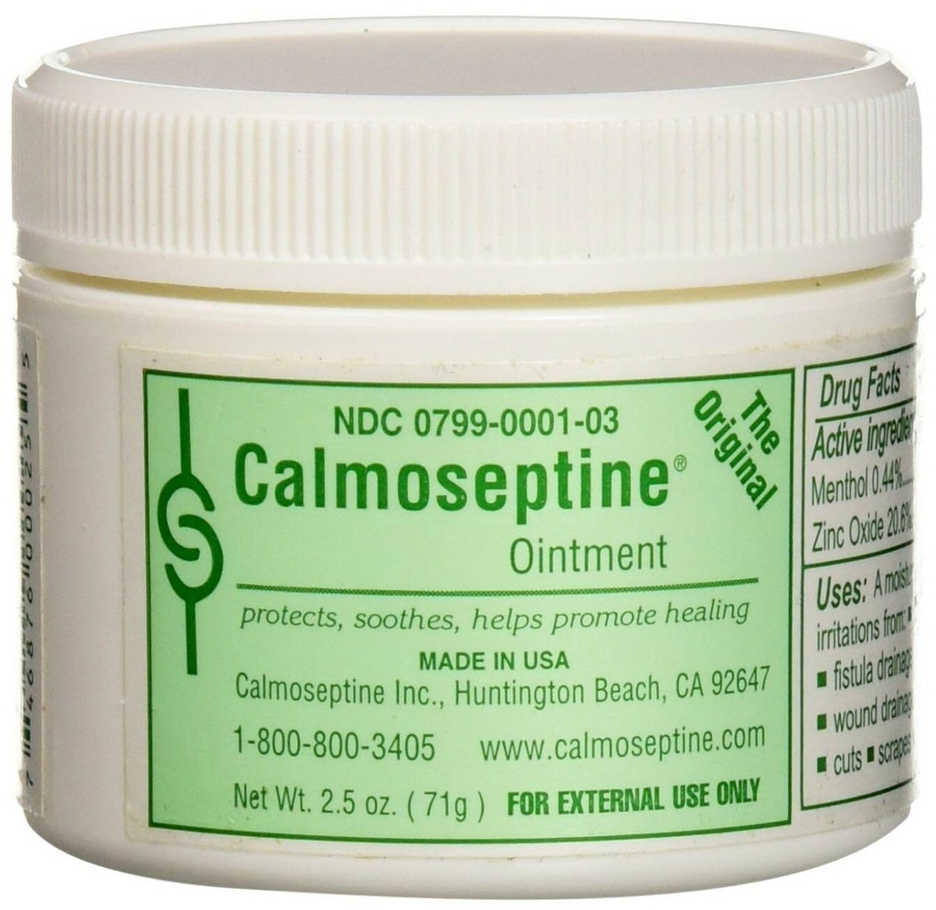 Calmoseptine Ointment - 2.5 Oz Jar Each (Pack of 3)