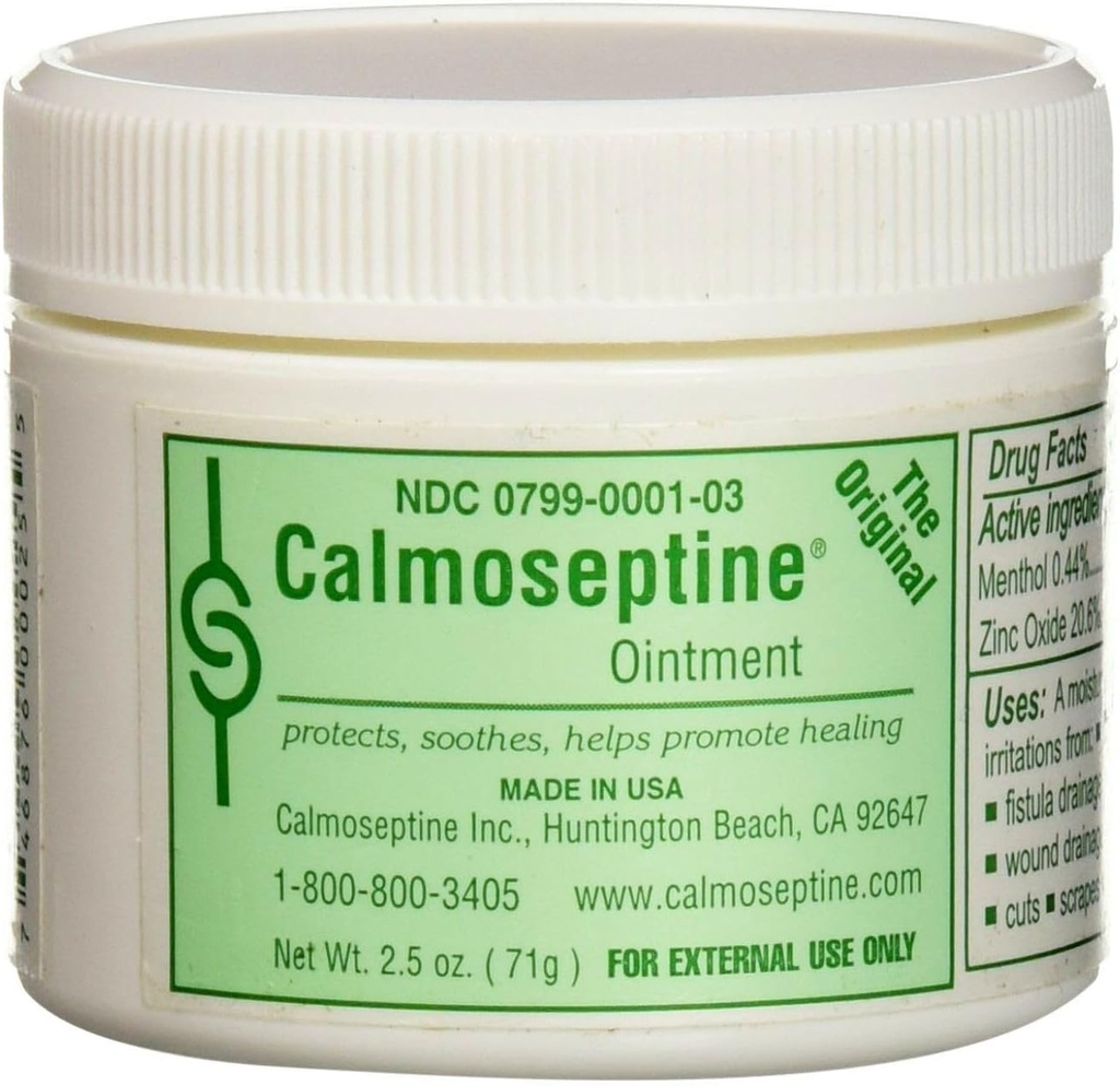 Calmoseptine Ointment - 2.5 Oz Jar Each (Pack of 3)