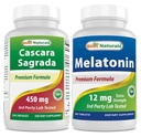 Best Naturals Cascara Sagrada 450 mg & μελατονίνη 12 mg