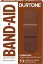 Band-Aid Brand Ourtone Adhesive Bandages, Ευέλικτη προστασία & φροντίδα των μικροκομμάτων & scrapes, Quilt-Aid Pad για επώδυνες πληγές, BR55, Διάφορα μεγέθη, 30 ct