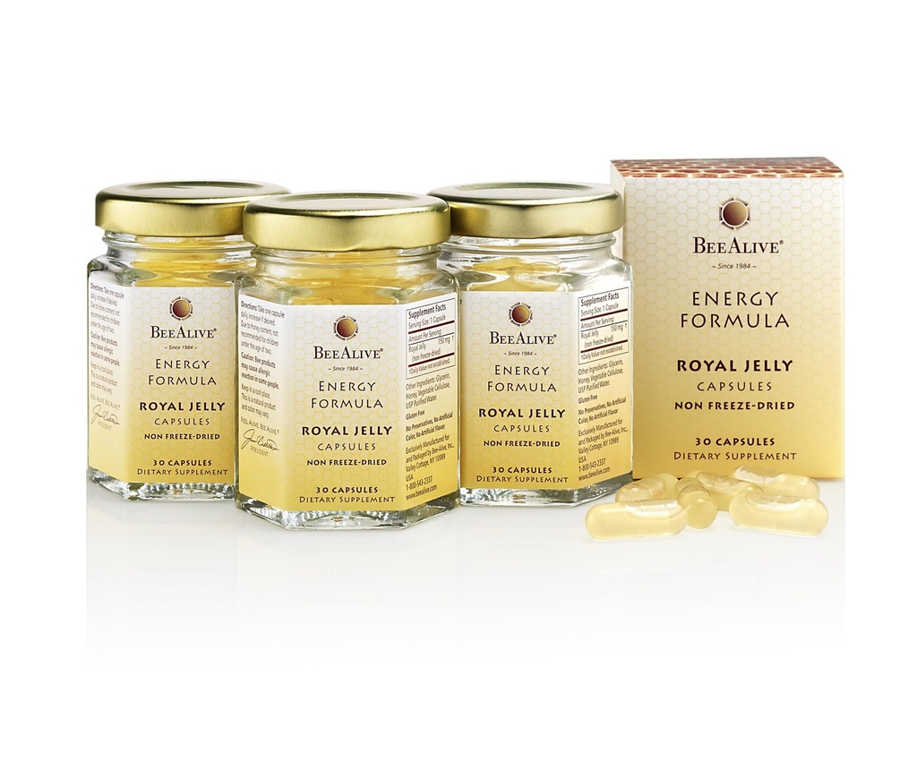 Royal Jelly Capsules - 3 Month Supply - 150 mg - 90 Capsules