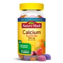 Nature Made Calcium Gummies 500 mg Per Serving with Vitamin D3, Dietary Calcium Supplement for Bone Support, 80 Gummies, 40 Day Supply