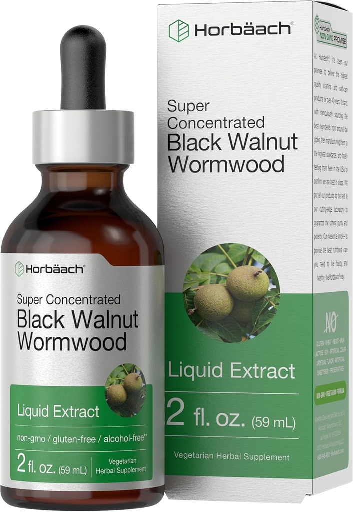 Horbäach Μαύρο Walnut Hull Wormwood εκχύλισμα Βάμμα 