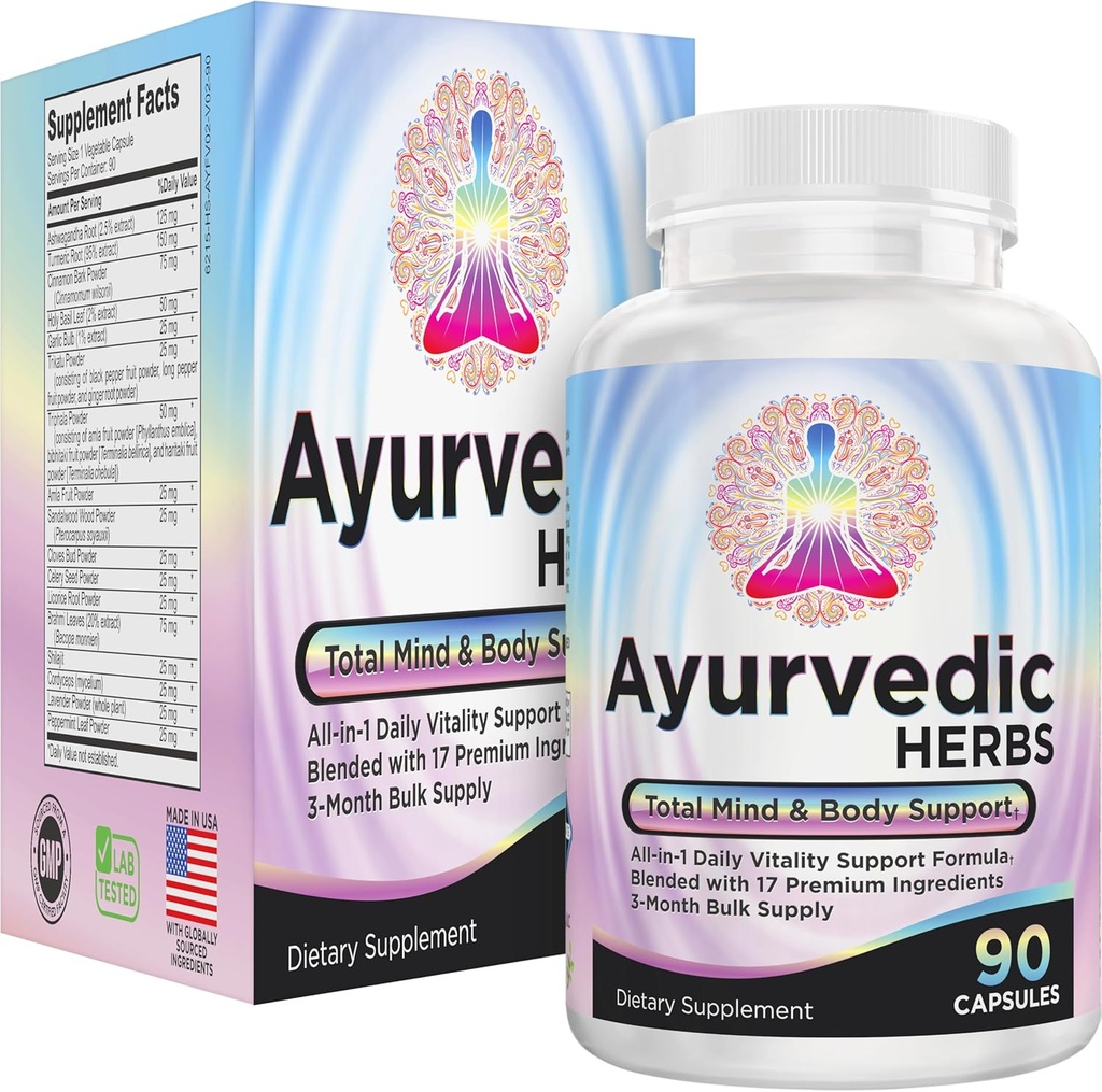 AYURVEDIC Βότανα 3-Month Supply (All-in-1) συμπλήρωμα Blend 
