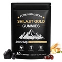 Shilajit Gummies, Pure Imalayan Shilajit Gummies Gold, No Added Sugar Non-GMO 100% Φυσικό & Βιολογικό, Ashwagandha, Gokshura
