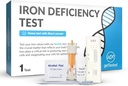 GetTested Iron Deficiency Test Kit – στο σπίτι εξέταση αίματος για αναιμία με γρήγορα αποτελέσματα – Δείγμα δακτυλίου, Δεν χρειάζεται επίσκεψη εργαστήριο – Κλινικά έγκυρος έλεγχος για χαμηλά επίπεδα σιδήρου