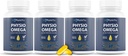 Physio Omega 2400mg Fish Oil with Omega 3 Fatty Acid Supplement - Heart & Brain Health Supplements for Adults - Non-GMO, Burpless, Light Citrus Flavor, Sustainably Sourced - 240 Softgels
