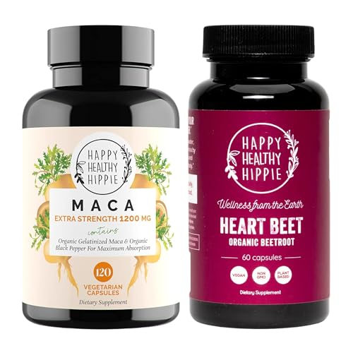 Happy Healthy Hippie Beetroot Κάψουλες & Βιολογικά Χάπια Ενέργειας Maca & Libido Enhancer