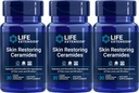 Life Extension Skin Restoring Ceramides, 30 Liquid Vegetarian Capsules (Pack of 3)