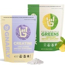 Gnarly Nutrition Creatine Powder, Unflavored (16.05oz) και Gnarly Performance Greens Λεμονάδα (11.64 oz)