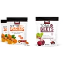 Force Factor Better Turmeric 120 μαλακά μάσημα & Σύνολο Μπιζέλια 60 μαλακά μάσα Bundle για κοινή και καρδιακή υγεία