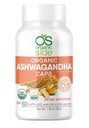 OS Organic Side | Ashwagandha | 60 Veggie Caps | Pure 1,000 Mg | Formula for Natural Stress Relief, Mood Enhancement & Wellness Support | Vegan, Non-GMO, Gluten-Free