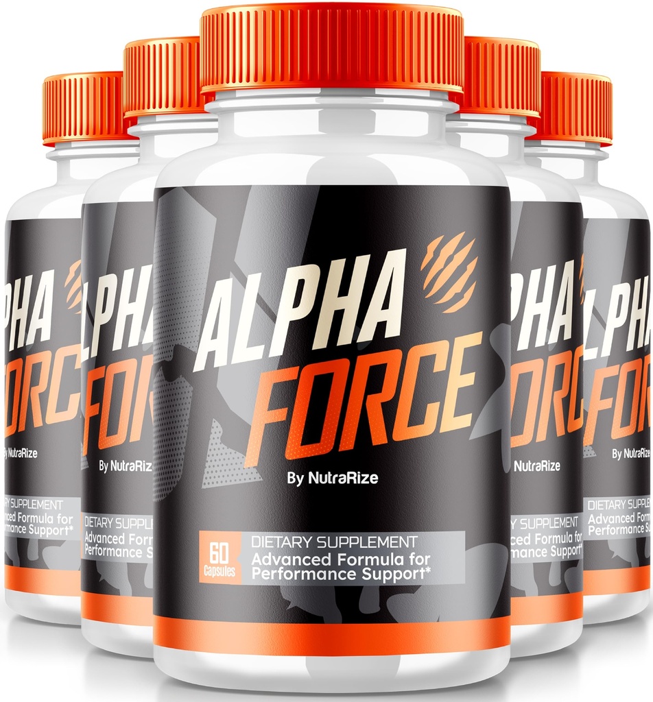 NutraRize (πακέτο των 5 καψακίων Alpha Force, όλα τα φυσικά χάπια για την υποστήριξη της ενέργειας και της απόδοσης, διατροφική φόρμουλα για τη συνολική υγεία, επίσημη κριτική AlphaForce (300 κάψουλες)