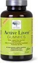 NEW NORDIC Active Liver Gummies, Γαϊδουράγκαθο γάλακτος, Artichoke & Turmeric Supplement, Φυσικό Ροδάκινο Mango Flavor, Ζάχαρη Χωρίς & Vegan, 60 Count (Pack of 1)