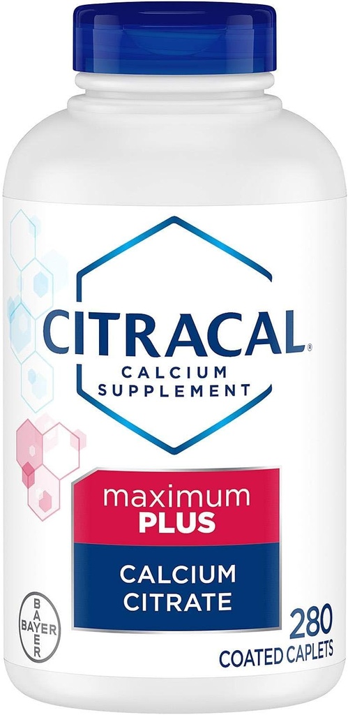 Citracal Maximum Plus Κιτρικό ασβέστιο Caplets Plus D3 (280 Count)