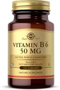 Solgar Vitamin B6 50 mg - 100 δισκία - Μη ΓΤΟ, Vegan, Χωρίς γλουτένη, Χωρίς γαλακτοκομικά, Kosher - 100 σερβιέτες
