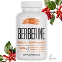 SIRUNES Berberine Supplement – Βερβερίνη HCL Συμπλήρωμα διατροφής για άνδρες και γυναίκες – Μη ΓΤΟ Βερβερίνη 500mg – Ιδανικό για ανοσοποιητική υποστήριξη, καρδιά, Χοληστερόλη Επίπεδα 120 Κάψουλες