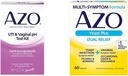 AZO Ουρολοίμωξη Λωρίδα δοκιμής + Κολπικό pH σετ δοκιμής + Κολπική λοίμωξη & Κολπικά δισκία ανακούφισης συμπτώματος, 60 μέτρα