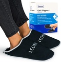 Gel Ice Pack Slippers - Παρέχει ζεστό και κρύο θεραπεία για τον πόνο στα πόδια, Νευροπάθεια Πόνος ανακούφιση για τα πόδια, Gout Relief, Swollen Feet, Plantar Fasciitis και Heel Spurs- Ένα μέγεθος ταιριάζει περισσότερο (μαύρο)