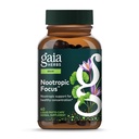 Gaia Herbs Nootropic Focus - Brain & Cognitive Support Supplement to Help Maintain Healthy Concentration* - with Saffron, Lemon Balm & Spearmint - 40 Liquid Phyto-Capsules (20 Servings)