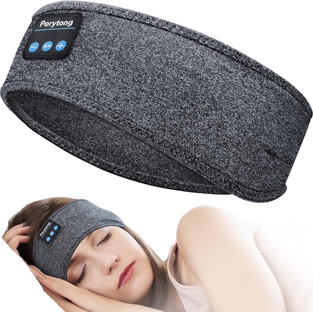 Perytong Sleep Headphones Bluetooth Headband, Αθλητικά Ασύρματα ακουστικά Μουσική Earbuds ύπνου με HD Stereo Ομιλητής για τη μαμά γυναίκες άνδρες έφηβος τρέχει Cool Gadgets Μοναδικά δώρα