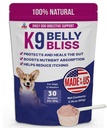 K9 Belly Bliss, All-Φυσική Υγεία Gut για τους σκύλους, Vet Εγκεκριμένο Πρεβιοτικό για τους σκύλους για την καθημερινή Digestive Υποστήριξη και ανακούφιση δυσκοιλιότητας των σκύλων, εύκολο στη χρήση Τόπερ για ξηρή και υγρή τροφή, 30 Scoops.