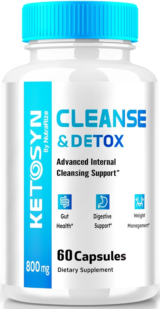 Ketosyn Cleanse & Detox Capsules, Ketosyn Pills for Advanced Weight Loss, Maximum Strength Keto Blend Support Supplement, Keto Syn Internal Cleansing Pastillas Reviews (60 Capsules)