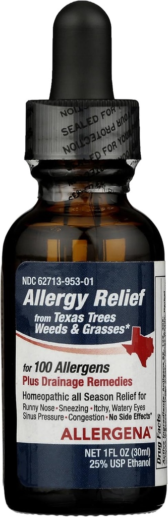 PROGENA - Alergena Texas Δέντρα - Αλλεργία Relief Drops (1 FL Ουγγιά)