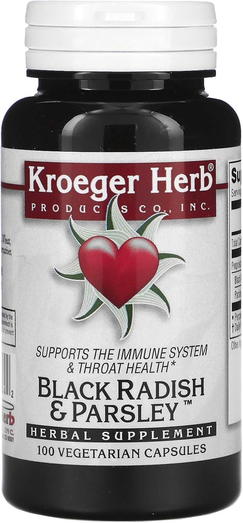 Kroeger Herb Μαύρο Ράντις και Μαϊντανό - 100 κάψουλες