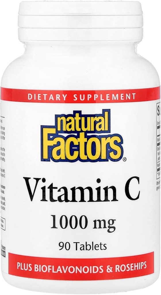 Φυσικοί Παράγοντες - Βιταμίνη C 1000mg, με Bioflavinoids & Rosehips, 90 δισκία