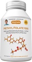 ANDREW LESSMAN Φολικό μεθύλιο 1000mg - 240 Κάψουλες - 1000 mcg L-μεθυλοφολικό, ισχυρά επίπεδα της βασικής βιταμίνης Β9. Υποστηρίζει υγιή καρδιά, εγκέφαλο, ανοσοποιητικό και εγκυμοσύνη. Εύκολο να καταπιείτε κάψουλες