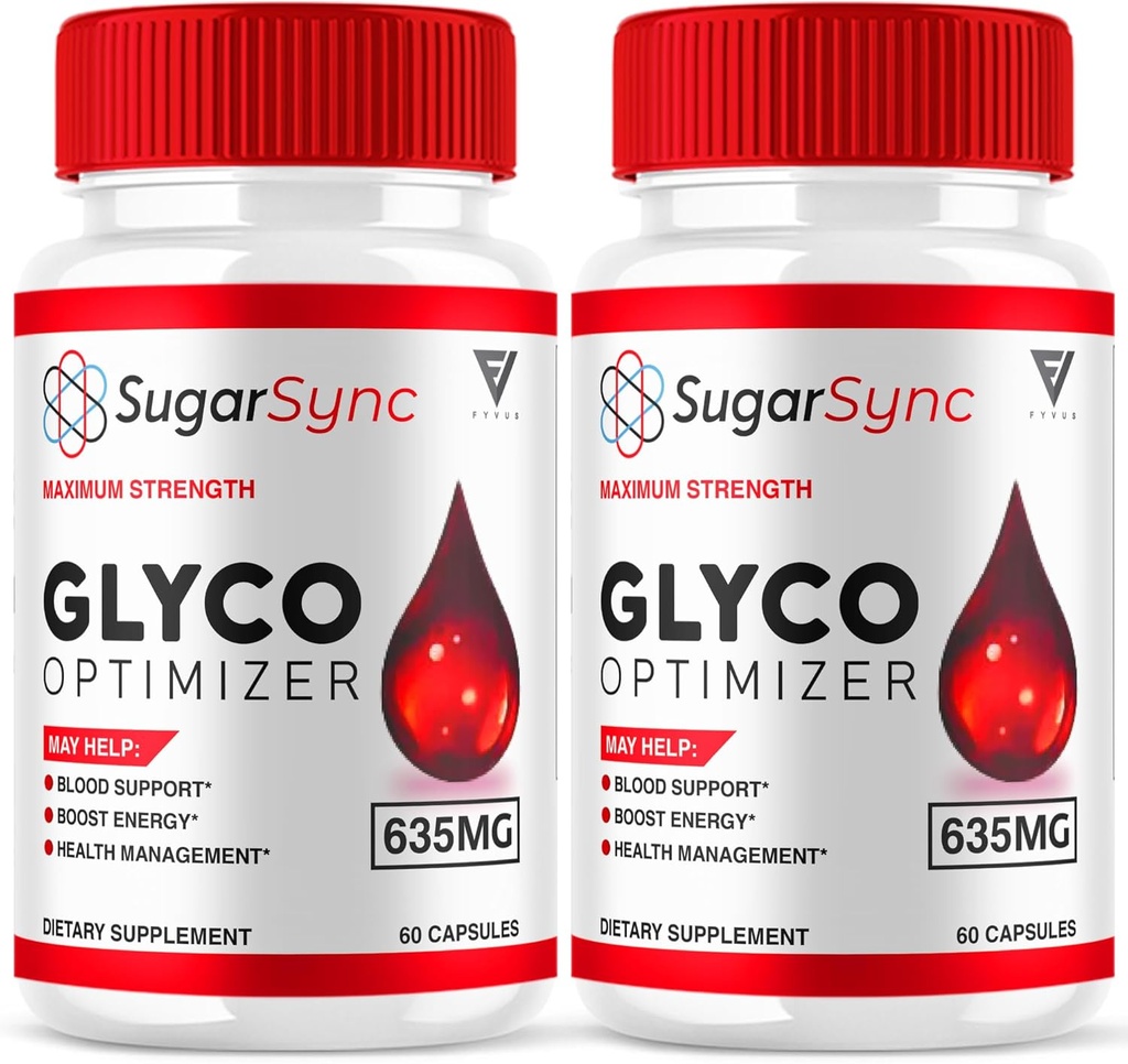(2 Συσκευασία) Ζάχαρη Συγχρονισμός ΖάχαρηSync Glyco Optimizer Κάψουλες, Ζάχαρη Συγχρονισμός Μέγιστη δύναμη Glycogen Optimizer και συμπλήρωμα υποστήριξης αίματος, SugarSync 635mg Advanced Συνολική Φόρμουλα Υγείας (120 Κάψουλες)