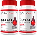 (2 Pack) Sugar Sync SugarSync Glyco Optimizer Capsules, Sugar Sync Maximum Strength Glycogen Optimizer and Blood Support Supplement, SugarSync 635mg Advanced Overall Health Formula (120 Capsules)