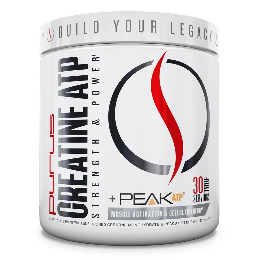 Purus Labs Creatine ATP, Peak ATP + Creatine Monohydrate, Unflavoured - 30 Υπηρεσίες - Μυϊκή Ενεργοποίηση & Κυτταρική Ενέργεια