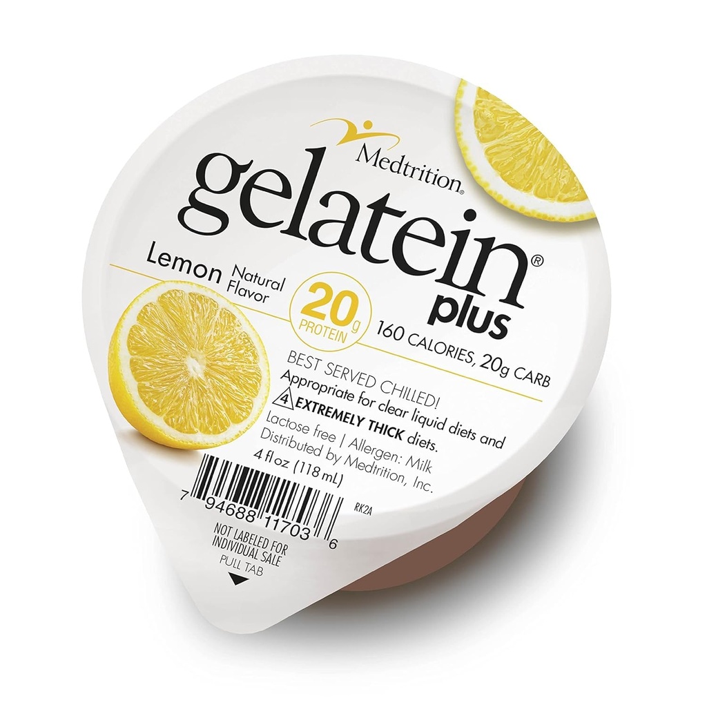 Medtrition Gelatein Plus Λεμόνι: 20 γραμμάρια πρωτεΐνης. Ιδανικό για Καθαρές Υγρές Δίαιτες, Καταποθεί Δυσκολίες, Διύλιση και Ογκολογία. Μεγάλη προ ή μετά την προπόνηση σνακ. (36 Pack) ...