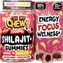Pure Himalayan Shilajit Gummies - Υψηλής ισχύος Gold Grade Resin - Ενέργεια Boost και ανοσοποιητική υποστήριξη για άνδρες και γυναίκες με Ashwagandha και Shatavari - 60 Gummy - Φράουλα & Μπανάνα