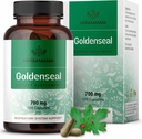 HERBAMA Goldenseal Root Κάψουλες 700mg - Αναπνευστικό σύστημα & ανοσοποιητική υποστήριξη με Goldenseal Powder Supplement - Vegan, Μη ΓΤΟ