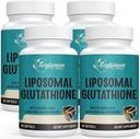 2400 MG Liposomal Glutathion Softgels, Max Απορρόφηση, Active Form L-Glutathione Μειωμένη (GSH), με Υαλουρονικό οξύ, ρεσβερατρόλη, Master Αντιοξειδωτικά για Detox, Εγκέφαλο, ανοσοποιητικό σύστημα, 240 Softgels
