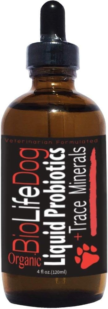 LiviaOne BioLifePet Υγρά Προβιοτικά για σκύλους, Βιολογικά Συμπληρώματα Προβιοτικών Σκύλων, Προβιοτικά για κουτάβια και σκύλους, 4 Fl Oz (πακέτο του 1)