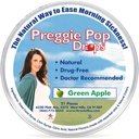 Τρία Lollyes Preggie Pop Drops, φυσικό πράσινο μήλο, 21 κόμης