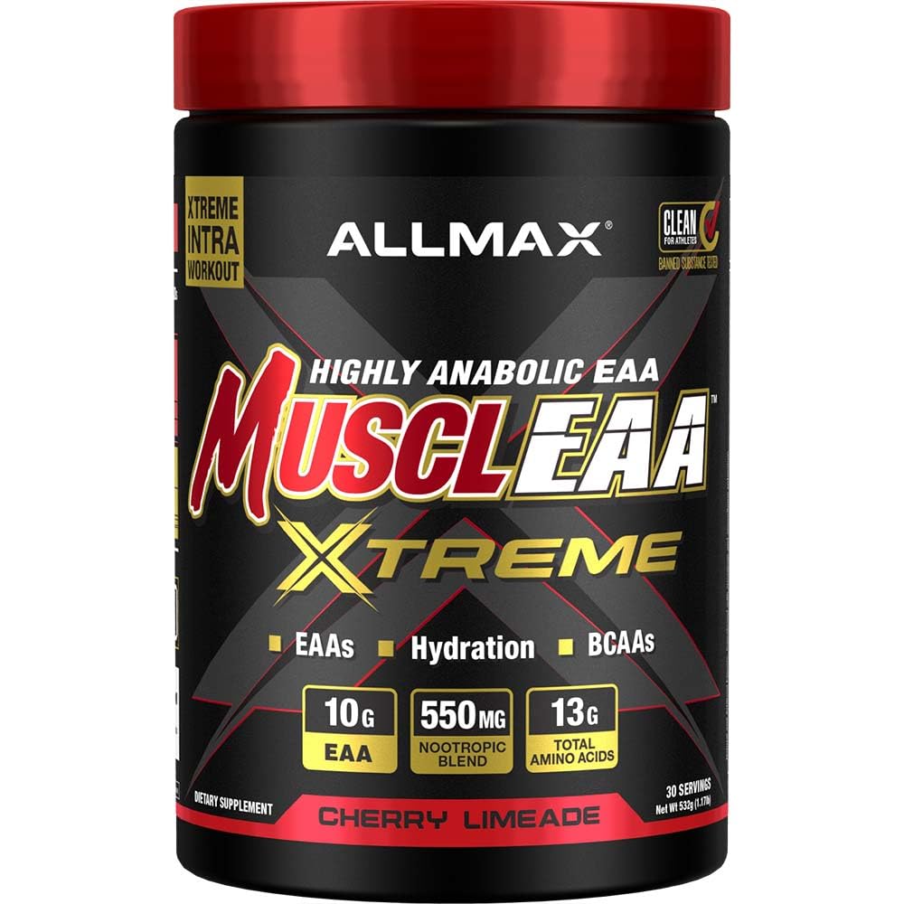 ALLMAX MUSCLEAA Xtreme, Cherry Limeade - 532 g σκόνη - παρέχει EAAs, BCAAs & Ενυδάτωση - Μέχρι 30 εξυπηρετούν