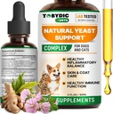 Natural Cats & Dog Yeast Infection Relief - Ichy Skin & Ear Treatment - Μειώνει την ερεθιστική δράση και ανακουφίζει την φαγούρα και την αλλεργία - συμπλήρωμα φυτικής ιατρικής - Made in USA