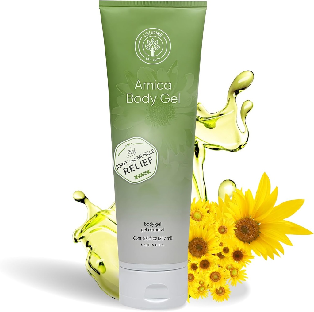 L’EUDINE Arnica Μώλωπας Gel - Arnica Gel Μέγιστη δύναμη για τον μελανισμό και το πρήξιμο - γρήγορη απορροφητική κρέμα μελανιού για τη θεραπεία της μυϊκής λύπης - φυσική φόρμουλα, 8 fl Oz