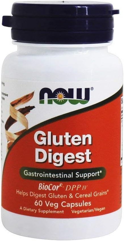 Τώρα τρόφιμα - Gluten Digest Gastro-Εντερική Υποστήριξη - 60 κάψουλες χορτοφάγων